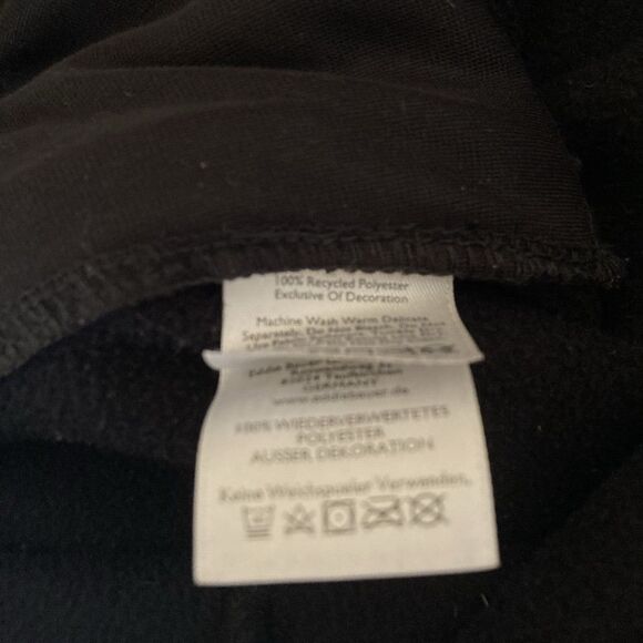 Eddie Bauer Sweater Mens Size TL Large Tall Black Half Zip Fleece Pocket Outdoor - Picture 8 of 12